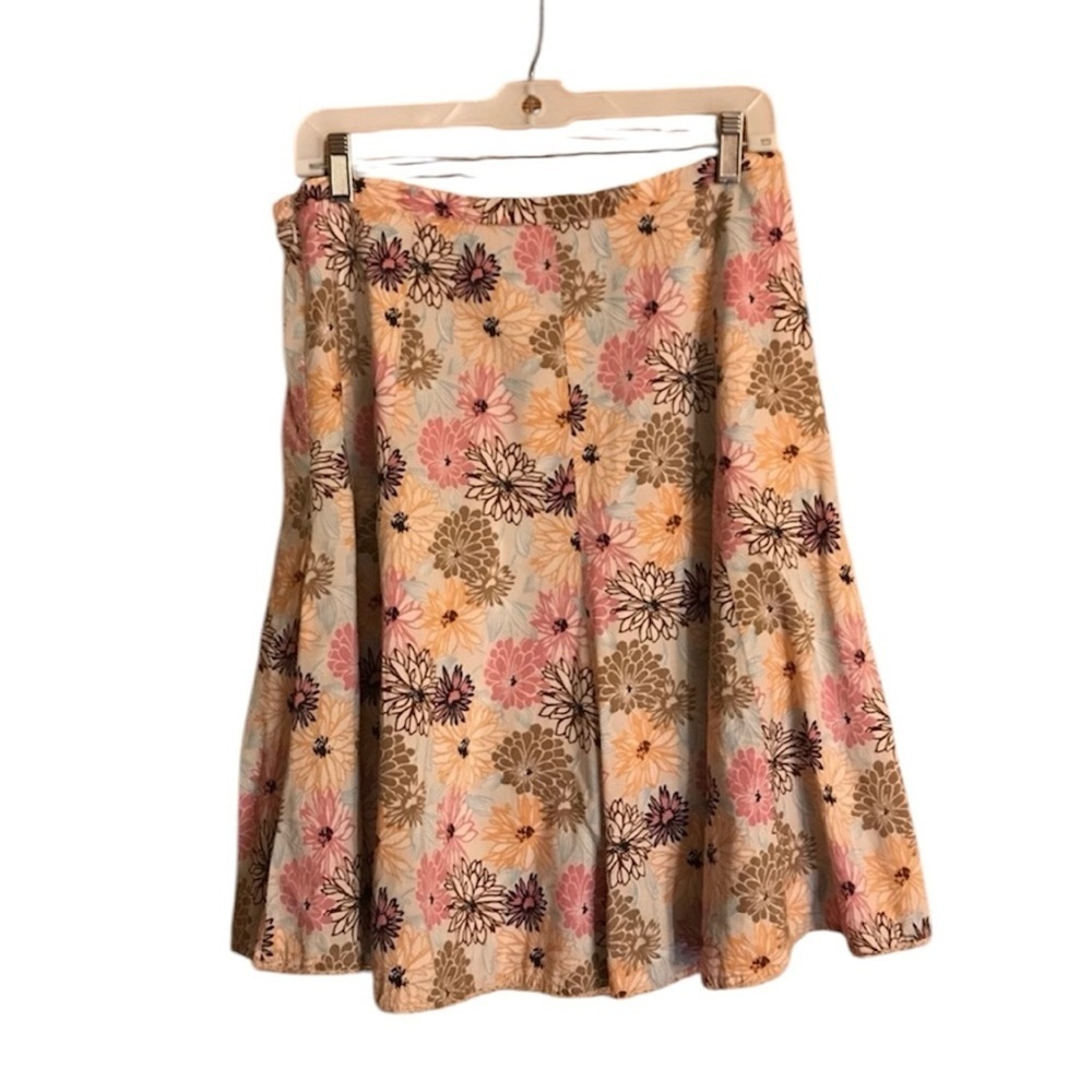 Villager By Liz Claiborne Floral Skirt Size 8